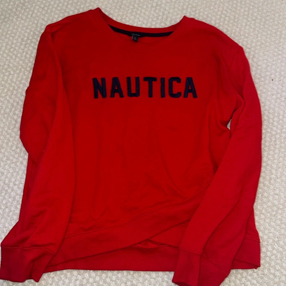 Red nautical sweatshirt (medium)